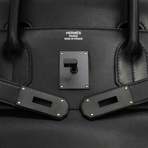 HERMES HAUT A COURROIES 40 SO BLACK EVERGRAIN HAND BAG 2026 G STAMP BLACK HARDWARE 90344574