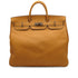 HERMES HAUT A COURROIES 45 NATURAL FJORD HAND BAG 1992 CIRCLE V GOLD HARDWARE 90346983
