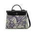 HERMES HER BAG ZIP 31 PM PEGASE POP BLUE INDIGO NOIR TOILE H VACHE HUNTER TOTE BAG 2019 D STAMP 90331286