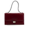 HERMES IRICO ELAN 32 ROUGE H EBENE BOX CALF VEAU SWIFT SHOULDER BAG 2012 SQUARE P PALLADIUM HARDWARE 90342997