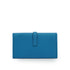 HERMES JIGE DUO BLEU ZANZIBAR VEAU SWIFT CLUTCH BAG 2018 C STAMP 90338875