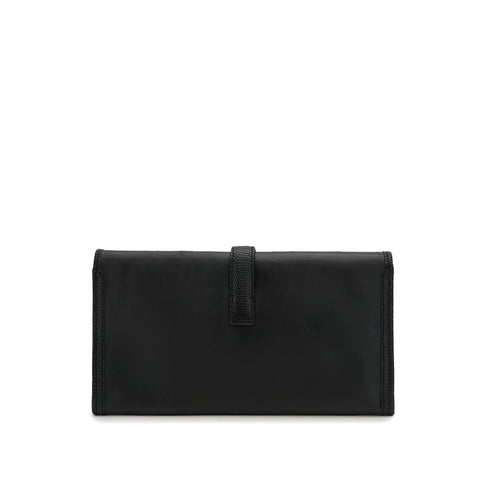 HERMES JIGE ELAN 29 BLACK LIZARD VEAU SWIFT CLUTCH BAG 2012 SQUARE P 90313546