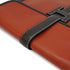 HERMES JIGE GM BRIQUE CHOCOLAT BOX CALF CLUTCH BAG 1993 CIRCLE W 90340354