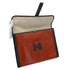 HERMES JIGE GM BRIQUE CHOCOLAT BOX CALF CLUTCH BAG 1993 CIRCLE W 90340354