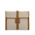 HERMES JIGE GM CLUTCH BAG GOLD COUCHEVEL TOILE H 1978 CIRCLE H 90313292