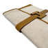 HERMES JIGE GM CLUTCH BAG GOLD COUCHEVEL TOILE H 1978 CIRCLE H 90313292