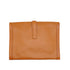 HERMES JIGE GM GOLD COUCHEVEL CLUTCH BAG 1990 CIRCLE T 90340488