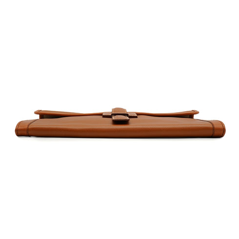 HERMES JIGE GM GOLD COUCHEVEL CLUTCH BAG 1990 CIRCLE T 90340488