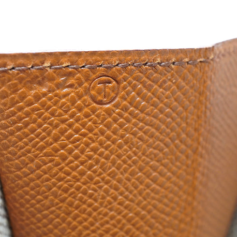 HERMES JIGE GM GOLD COUCHEVEL CLUTCH BAG 1990 CIRCLE T 90340488