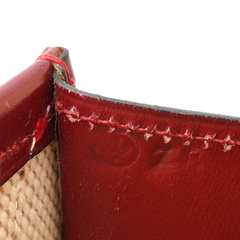 HERMES JIGE GM ROUGE H BOXCALF CLUTCH BAG 1983 CIRCLE M 90335884