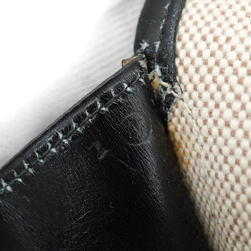 HERMES JIGE PM BLACK BOXCALF CLUTCH BAG 1984 CIRCLE N 90330995