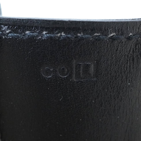 HERMES JIGE PM BLACK BOXCALF CLUTCH BAG 2008 SQUARE L 90350400
