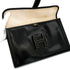 HERMES JIGE PM BLACK BOX CALF CLUTCH BAG 1989 CIRCLE S 90336793