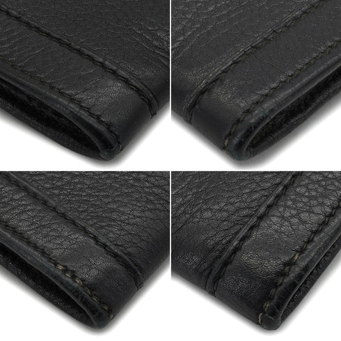HERMES JIGE PM BLACK VEAU GULLIVER CLUTCH BAG 1985 CIRCLE O 90341906