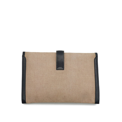HERMES JIGE PM BLUE INDGO BOX CALF TOILE H CLUTCH BAG 1977 CIRCLE G 90345510