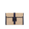HERMES JIGE PM BLUE INDGO BOX CALF TOILE H CLUTCH BAG 1983 CIRCLE M 90344454