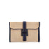 HERMES JIGE PM BLUE INDGO BOX CALF TOILE H CLUTCH BAG 1983 CIRCLE M 90344454