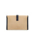 HERMES JIGE PM BLUE INDGO BOX CALF TOILE H CLUTCH BAG 1983 CIRCLE M 90344454