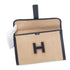 HERMES JIGE PM BLUE INDGO BOX CALF TOILE H CLUTCH BAG 1983 CIRCLE M 90344454