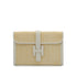 HERMES JIGE PM CLUTCH BAG WHITE CRINOLINE COURCHEVEL 1988 CIRCLE R 90327398
