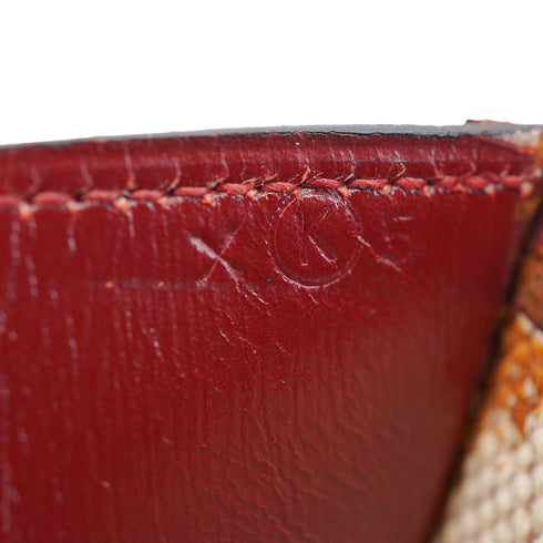 HERMES JIGE PM ROUGE H BOXCALF CLUTCH BAG 1981 CIRCLE K 90330950