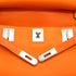HERMES JYPSIERE 28 ORANGE TAURILLON CLEMENCE SHOULDER BAG 2012 SQUARE P SILVER HARDWARE 90348513