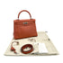 HERMES KELLY 25 RETORNE ROSY SWIFT HAND SHOULDER BAG 2008 SQUARE L PALLADIUM HARDWARE 90324810