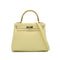 HERMES KELLY 25 RETOURNE JAUNE MILTON VEAU SWIFT HAND SHOULDER BAG 2024 W STAMP PALLADIUM HARDWARE 90345996