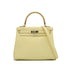 HERMES KELLY 25 RETOURNE JAUNE MILTON VEAU SWIFT HAND SHOULDER BAG 2024 W STAMP PALLADIUM HARDWARE 90345996
