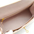HERMES KELLY 25 SELLIER BEIGE BOX CALF HAND SHOULDER BAG 2001 SQUARE E GOLD HARDWARE 90342407