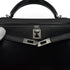 HERMES KELLY 25 SELLIER BLACK BOXCALF HAND SHOULDER BAG 2004 SQUARE H RUTHENIUM HARDWARE 90313863