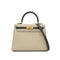 HERMES KELLY 25 SELLIER CRAIE BLACK VEAU EPSOM HAND SHOULDER BAG 2022 U STAMP SPO MATT GOLD HARDWARE 90351051