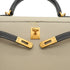 HERMES KELLY 25 SELLIER CRAIE BLACK VEAU EPSOM HAND SHOULDER BAG 2022 U STAMP SPO MATT GOLD HARDWARE 90351051