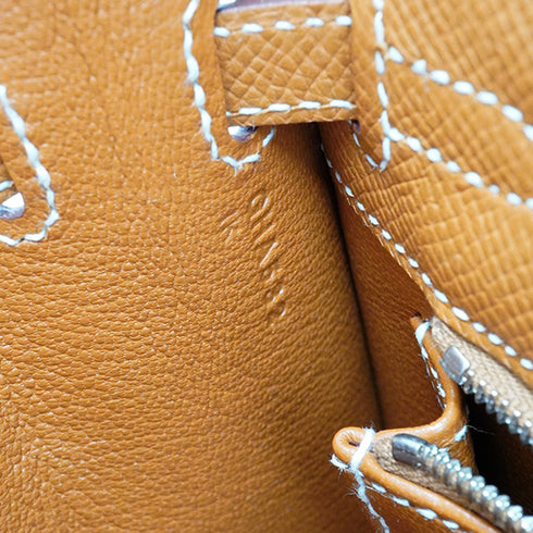 HERMES KELLY 25 SELLIER GOLD VEAU EPSON HAND SHOULDER BAG 2026 G STAMP PALLADIUM HARDWARE 90350379