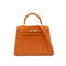 HERMES KELLY 25 SELLIER ORANGE DOBLIS HAND SHOULDER BAG K18 GOLD HARDWARE 90341905