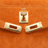 HERMES KELLY 25 SELLIER ORANGE DOBLIS HAND SHOULDER BAG K18 GOLD HARDWARE 90341905