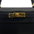 HERMES KELLY 28 BLACK BOXCALF HAND BAG 1996 CIRCLE Z GOLD HARDWARE 90324744