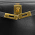 HERMES KELLY 28 BLACK BOXCALF HAND SHOULDER BAG 1993 CIRCLE W GOLD HARDWARE 90321156