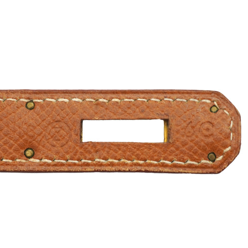HERMES KELLY 28 COURCHEVEL GOLD HAND SHOULDER BAG 1996 CIRCLE Z GOLD HARDWARE 90335777