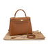 HERMES KELLY 28 COURCHEVEL GOLD HAND SHOULDER BAG 1996 CIRCLE Z GOLD HARDWARE 90335777
