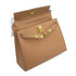 HERMES KELLY 28 SELLIER NATUREL COUCHEVEL HAND SHOULDER BAG 1994 CIRCLE X GOLD HARDWARE 90339215