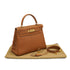 HERMES KELLY 28 RETORNE GOLD VEAU GULLIVER HAND SHOULDER BAG 1993 CIRCLE W GOLD HARDWARE 90331932
