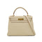 HERMES KELLY 28 RETORNE PARCHEMIN TAURILLON CLEMENCE HAND SHOULDER BAG 2009 SQUARE M GOLD HARDWARE 90331413