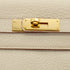 HERMES KELLY 28 RETORNE PARCHEMIN TAURILLON CLEMENCE HAND SHOULDER BAG 2009 SQUARE M GOLD HARDWARE 90331413