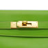 HERMES KELLY 28 RETOURNE APPLE GREEN VEAU GULLIVER HAND SHOULDER BAG 1997 SQUARE A GOLD HARDWARE 90345503
