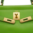 HERMES KELLY 28 RETOURNE APPLE GREEN VEAU GULLIVER HAND SHOULDER BAG 1997 SQUARE A GOLD HARDWARE 90345503