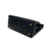 HERMES KELLY 28 RETOURNE BLACK BOXCALF HAND SHOULDER BAG 1999 SQUARE C GOLD HARDWARE 90324139