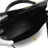 HERMES KELLY 28 RETOURNE BLACK BOXCALF HAND SHOULDER BAG 1999 SQUARE C GOLD HARDWARE 90324139