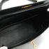 HERMES KELLY 28 RETOURNE BLACK BOX CALF HAND SHOULDER BAG 1992 CIRCLE V GOLD HARDWARE 90346657