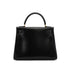 HERMES KELLY 28 RETOURNE BLACK BOX CALF HAND SHOULDER BAG 1994 CIRCLE X GOLD HARDWARE 90341435